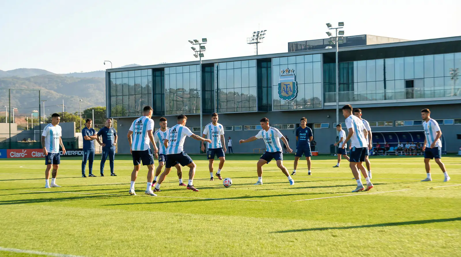 Argentinas landslag i träningsmatch inför VM 2026 med den nya generationen spelare