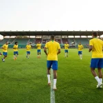 Brasiliens landslag i den ikoniska gula tröjan inför VM 2026