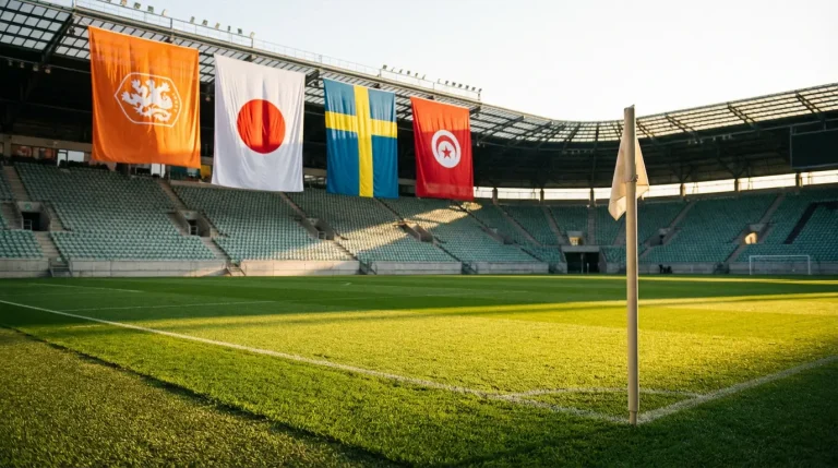 Grupp F i VM 2026 med Nederländerna, Japan, Sverige och Tunisien